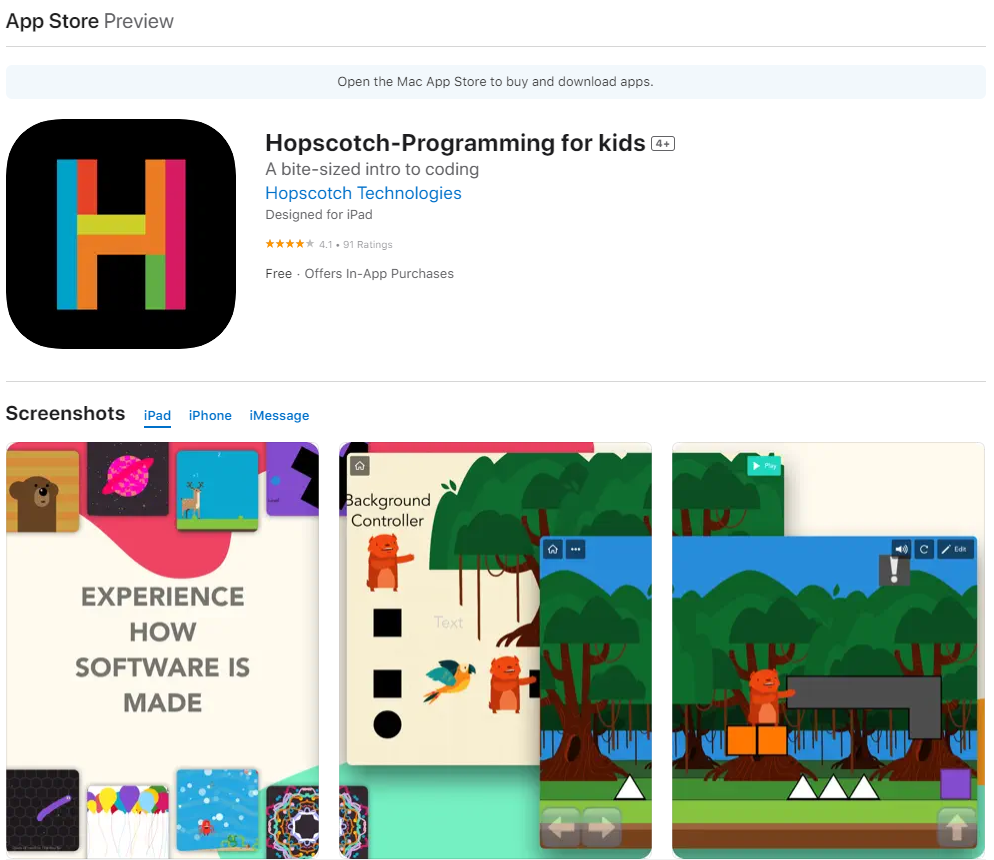 Hopscotch shop app store